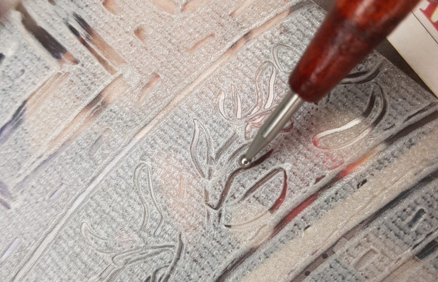 Alix morel Estampe Gravure au Carborundum