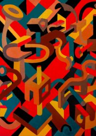 Christian Van Daele illustration abstraite à l'acrylique