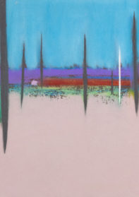 pastel sec sur papier abstrait