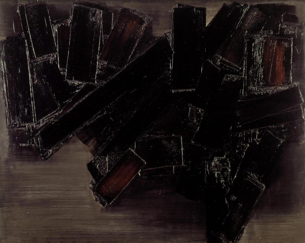 des gouttes mystérieuses sur les toiles de Pierre Soulages