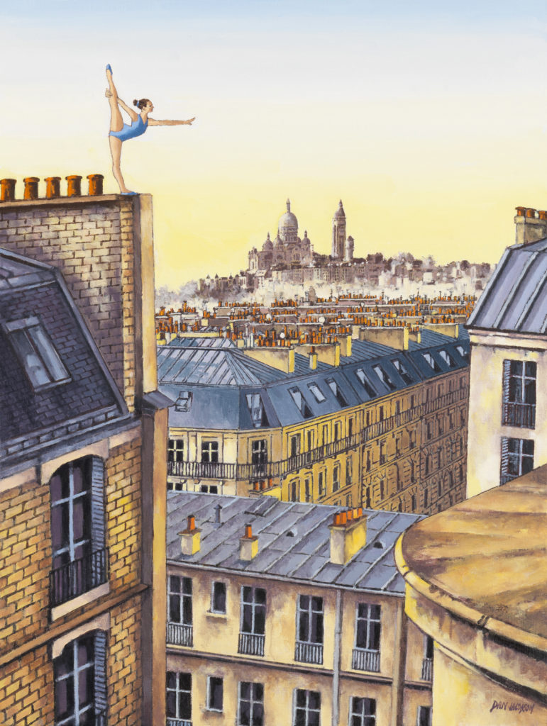 œuvres de l'artiste Dan Jacobson représentent les jeux olympiques