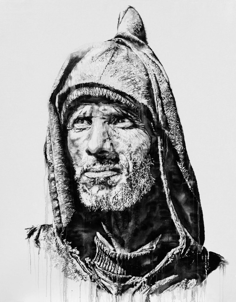 Black and white portrait by Hendrik Beikirch