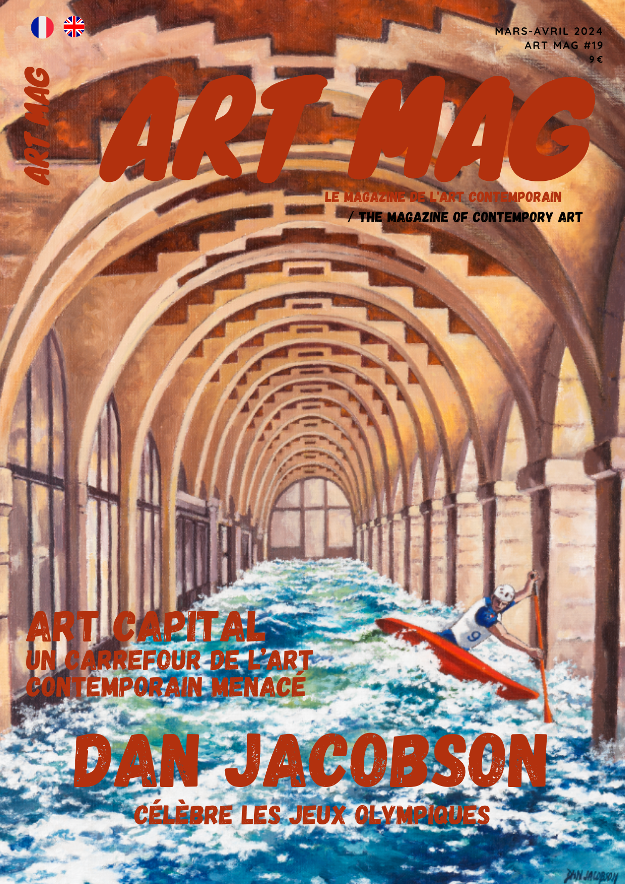 ART MAG 19 Dan Jacobson en couverture les Jeux Olympiques Paris 2024